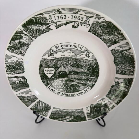 Kettlesprings Town of Middletown New York Bi Centennial 1763-1963 Green Collect - Picture 2 of 12